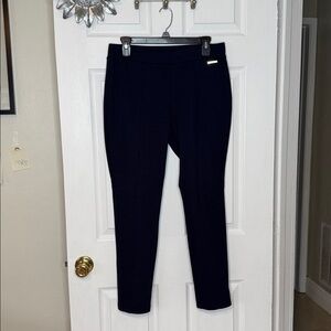 Michael Kors Women’s Navy Tailored Leggings. Sz L Pre-Owned.